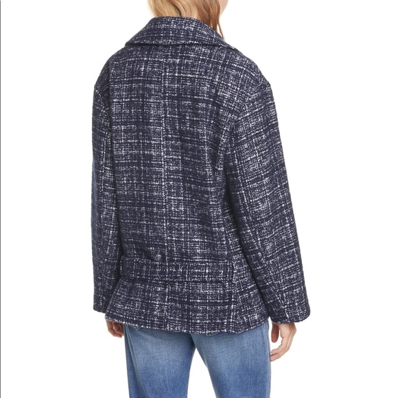 NWOT Club Monaco Textured Belted Coat - Picture 5 of 16